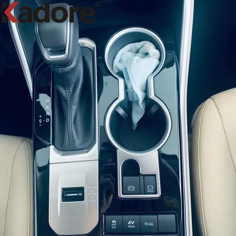 Car Center Console Gear Shift Box Panel Cover Trim For Toyota Highlander Hybrid - 2024 Carbon Fiber Interior Accessories