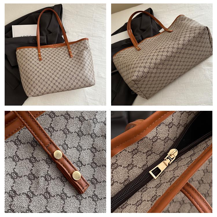 Women's Retro Large-Capacity Tote Bag - Trendy Spring/Summer 2024 Fashion