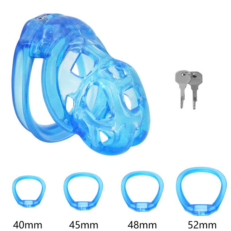 PET Honeycomb Lock Ring Chastity Cage for Male Pet Cock Cage Adult Toys Lockable Ring