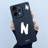 For OPPO Reno14 Pro 5G Cover Case Lucky Initial Letter Couple Silicone Soft Matte Phone Bumper for Oppo Reno 14 Pro 5G Casing