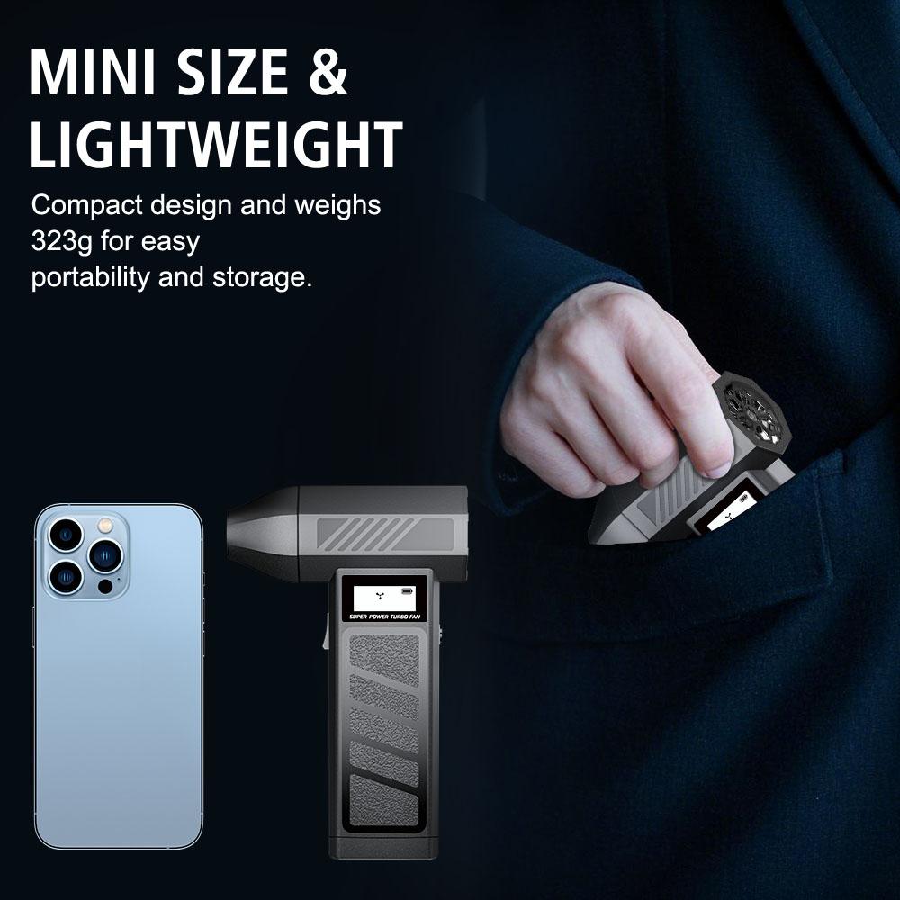 Gears adjustable Type C Charger Portable 130000 RPM Electric Air Duster Turbo Jet Fan Car Blowing Snow Car Accessories Cleaning Blower Tool