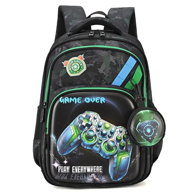Kids School Backpack 16 Inch 3D Hard Shell Butterfly Design Grades 1-6 Breathable Oxford Fabric With Padded Straps