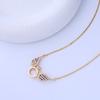 Full of Diamond Angel Wings Retro Light Luxury Pendant Necklace Japanese and Korean Fashion Smart Wings Cross-border Versatile J