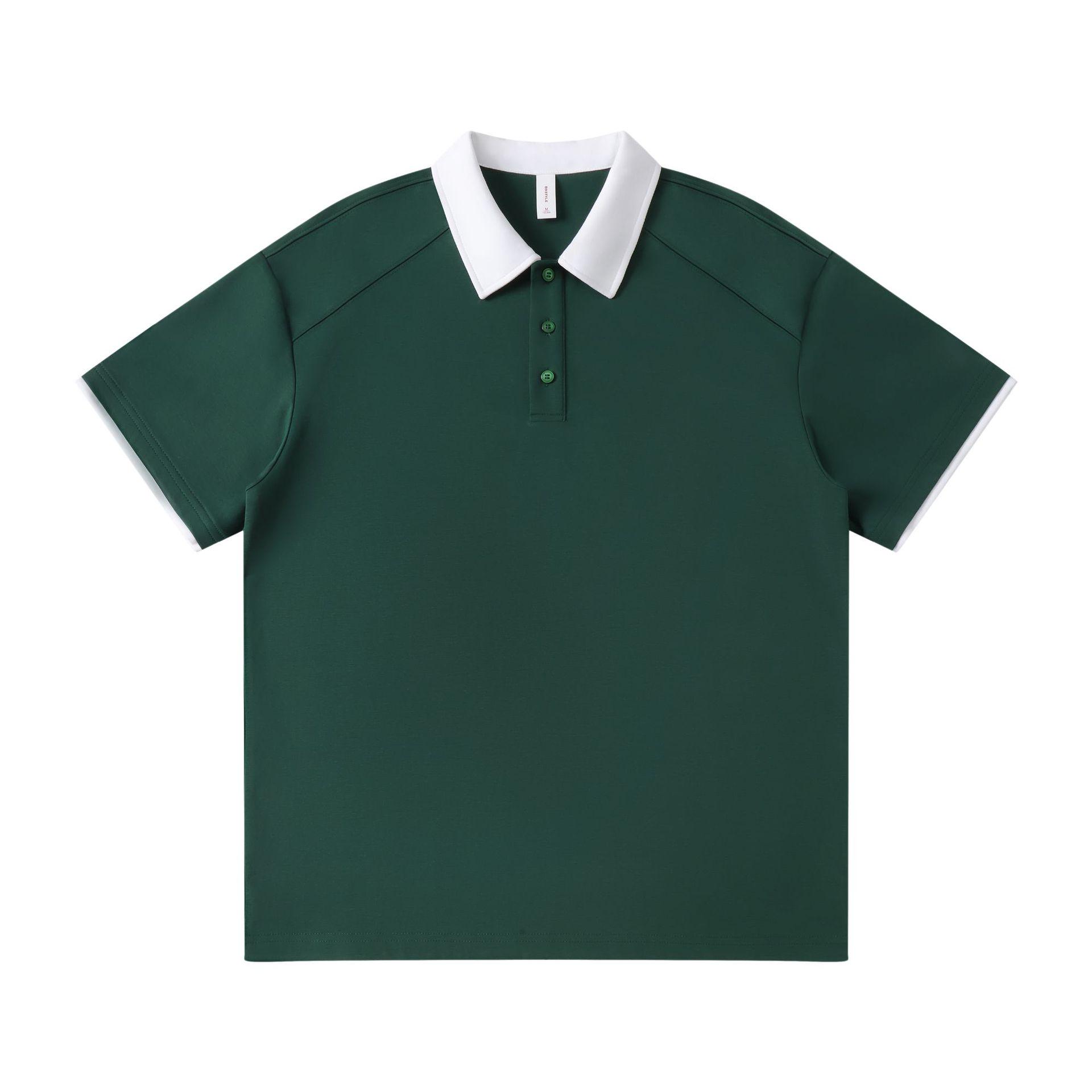 Ice-Cool Cotton Patchwork Polo with Embroidered Logo L