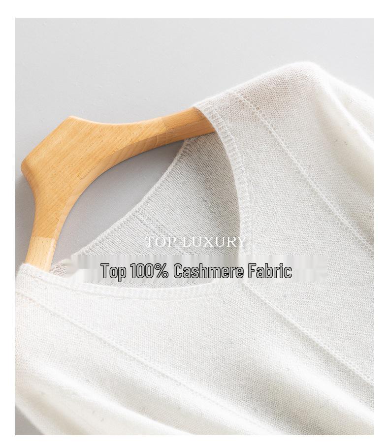 Early Autumn 100% Pure Cashmere Women's Loose Fit Seamless Knitwear