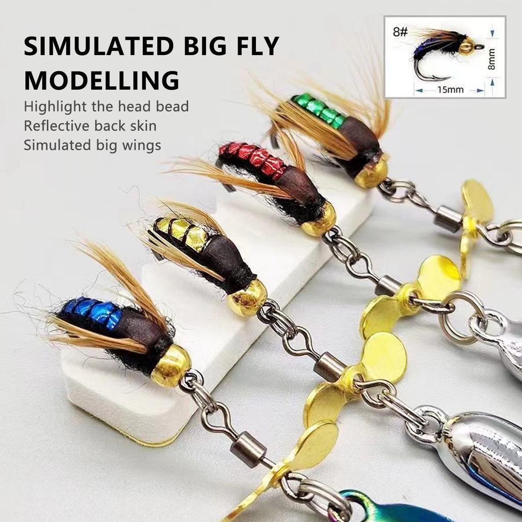 Bionic Fly Fishing Bait Hook with Exquisite and Realistic Appearance Design Suitable for All Kinds of Waters