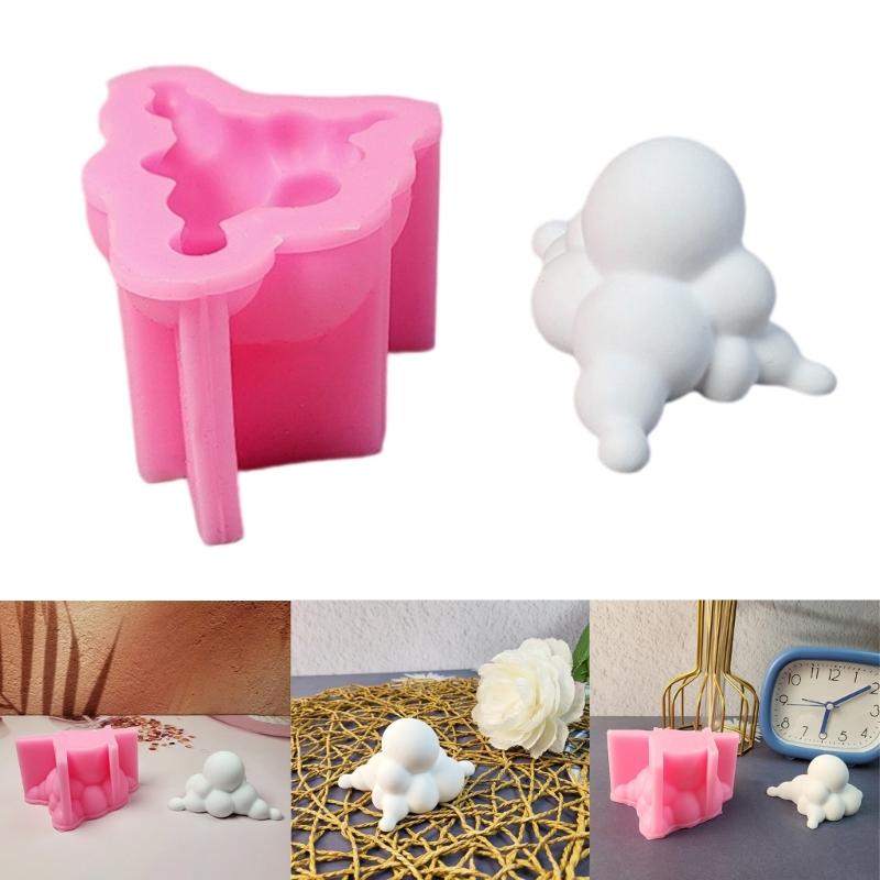 Clouds Mass Statue Silicone Candle Molds for Epoxy Resin Making Candle Soap Fondant Chocolate Candy Cement Clay Molds