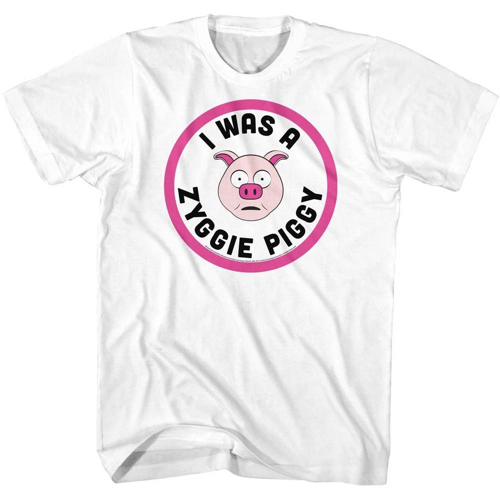 Bill & Ted s Movie I Was A Ziggy Piggy Button Logo Men s T shirt M