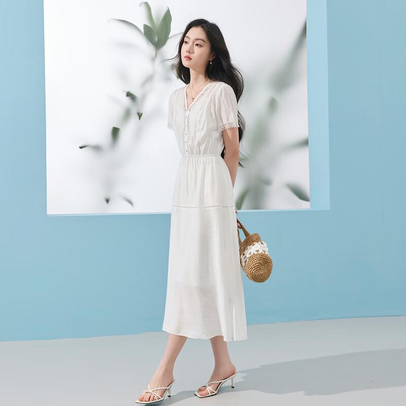 SanCai Summer French Style V-Neck Two-Piece Dress Set