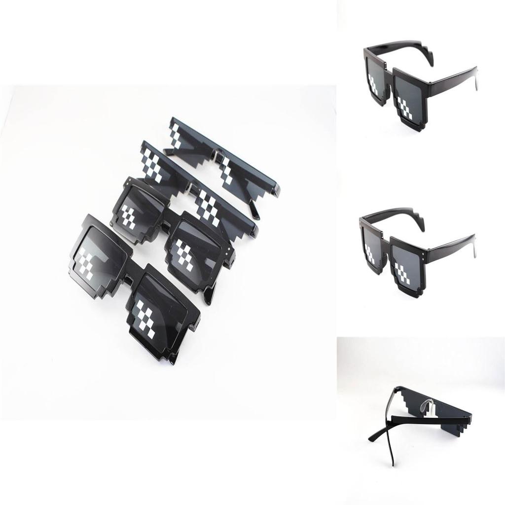 Occhiali da Vista Pixel Mosaico Vintage con Design Unico a Quadri per Stile Unisex