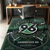 Hannover 96 Fußballmuster Teppich, Innen-/Außenmatte, für Picknick, Spielzimmer, Schlafzimmer, Büro, Wohnzimmer, Heimdeko Teppich, Geburtstagsgeschenk