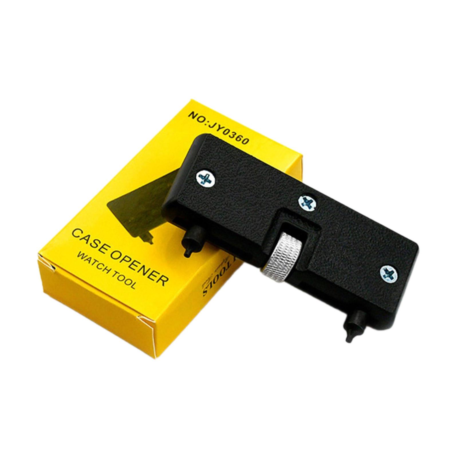 

Компактный двухфутовый инструмент для открывания счетчиков, универсальный инструмент для ремонта часов, легкий двухфутовый инструмент для снятия крышки счетчика большого диаметра из сплава чёрный