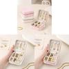 Jewelry Box Mini Leather Storage Case With Zipper For Travel And Gift Giving