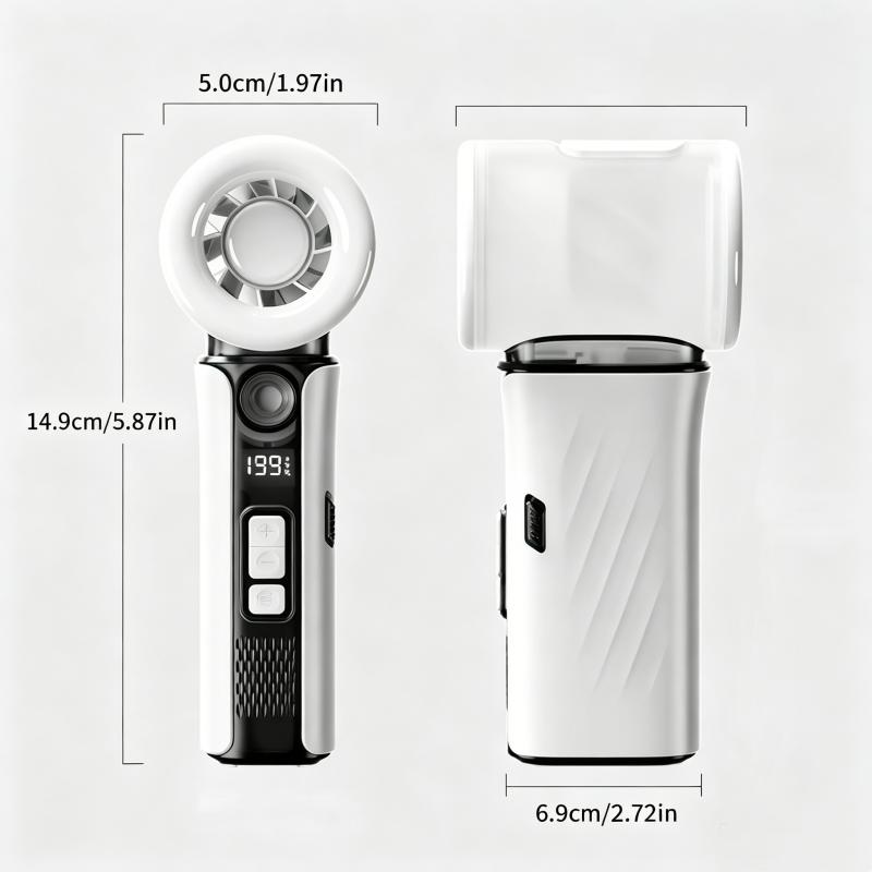 Xiaomi Handheld High-Speed Misting Fan, Fine Mist Hydrating & Cooling, Mini Powerful Wind Force, Portable Outdoor Summer Cooling Gadget