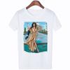 2023 New T-Shirt Women Poleras Mujer De Moda White Top Female T Shirts 90S Harajuku Fashion O-Neck Streetwear Tees Clothes