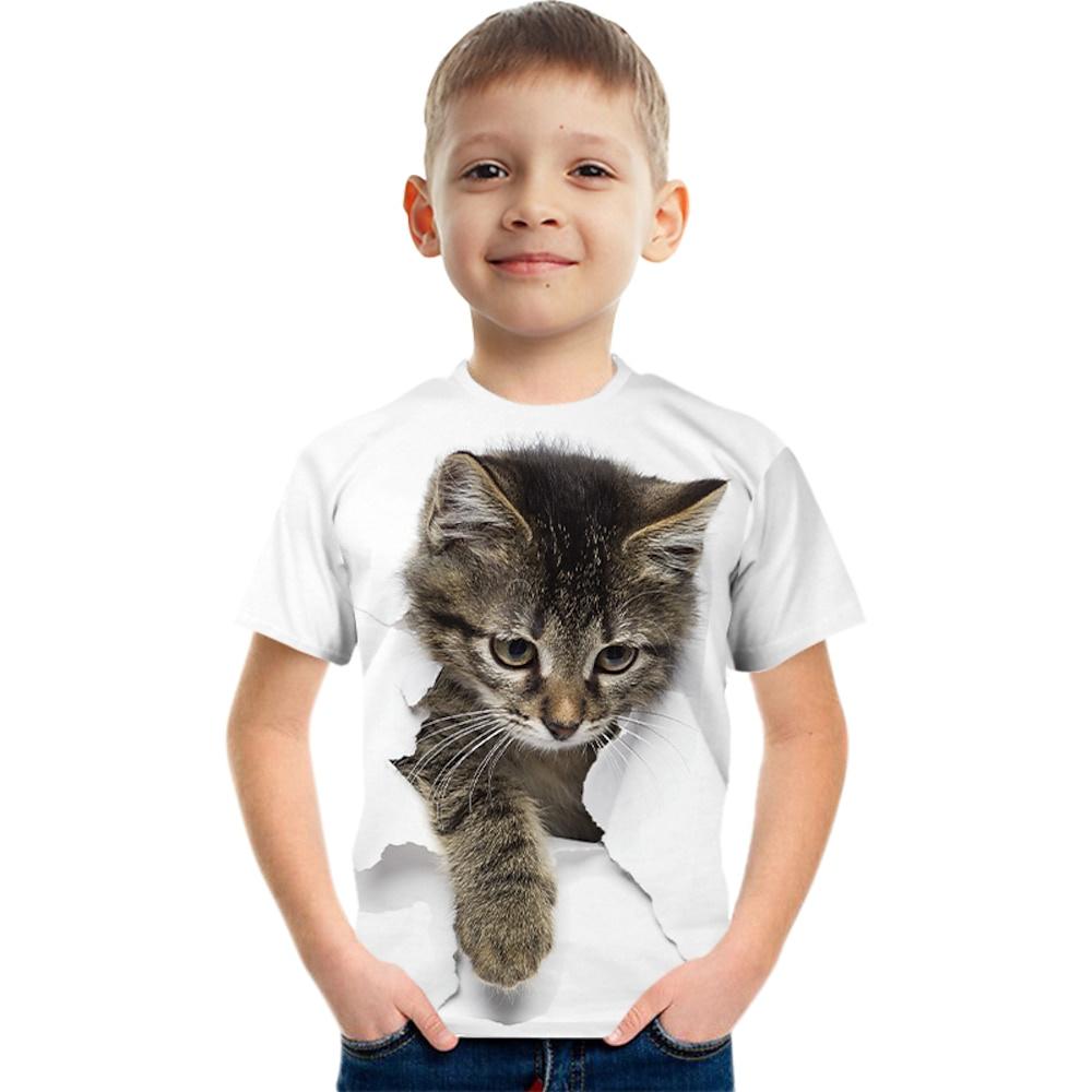 Dinosaur 3d Printed Funny T Shirt Kids Boys Girls Cartoon Casual T-Shirts Children Birthday Gift Tshirts Baby Clothes