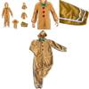 Adorable Christmas Gingerbread Man Kids Costume Cosplay Bodysuit