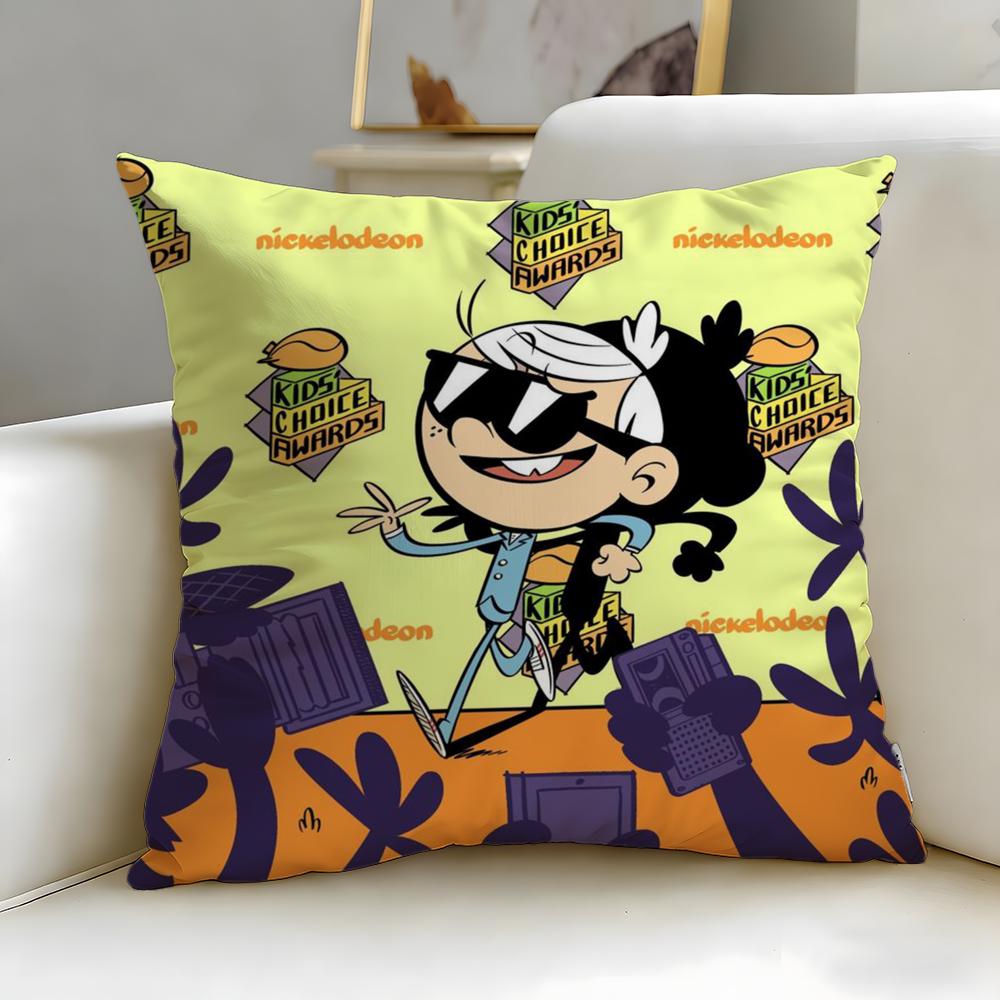 Husa de pernă populară de desene animate The Loud House – Moale și Ușor de Spălat – Versatilă pentru Canapea, Pat, Călătorie și Birou