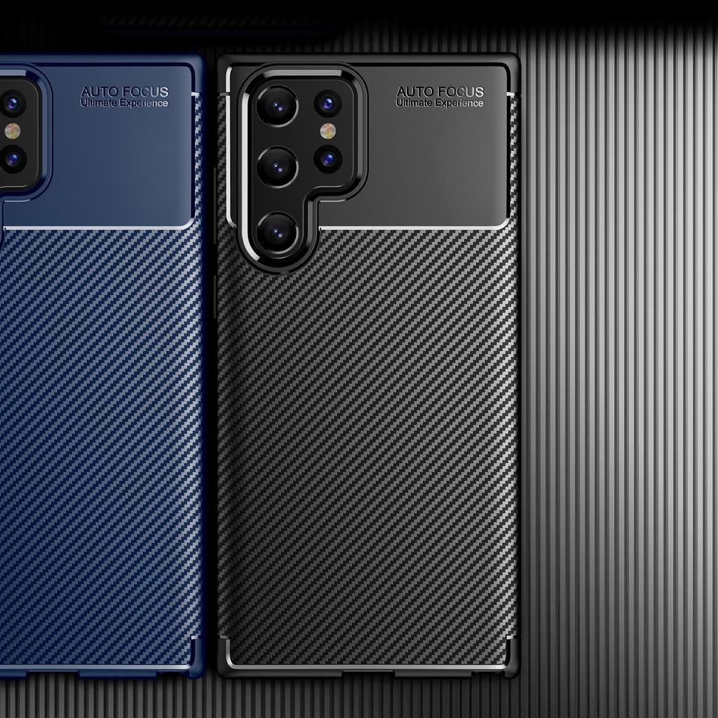 Applicable To Samsung S25ultra Mobile Phone Case A16 Beetle A36 Carbon Fiber Pattern A55 All-inclusive Protective Case TPU