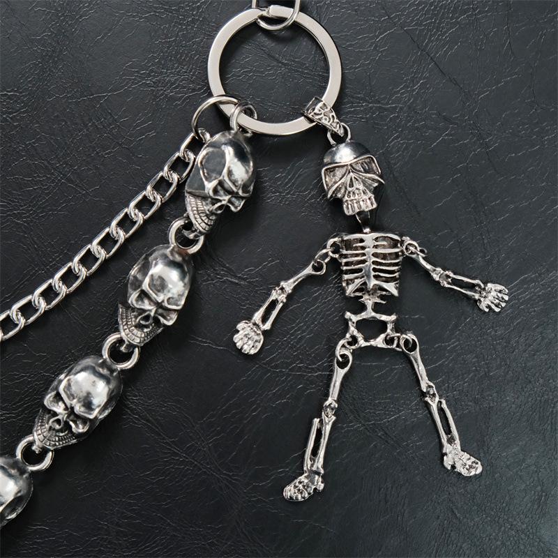 Hip Hop Men's and Women's Trendy Cool Dark Jeans Sweet Cool Trouser Chain