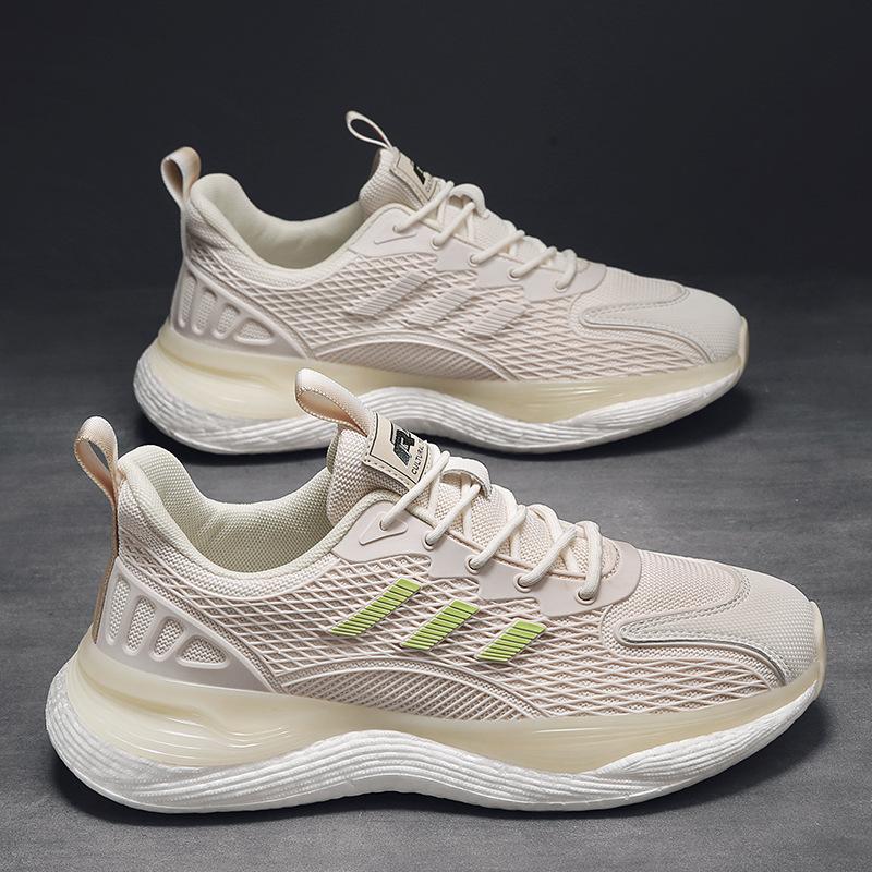 Bees and Wolves Summer Real Popcorn Sports Men's Shoes Breathable and Lightweight Running Shoes Casual Trend Versatile Tennis Shoes