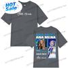 Singer Ana Unisexa Tour 2026 New Album T Shirt Unisex Wounisexs Cotton Oversized Tshirts Casual  Aesthetic Fashion Tshirt Streetwear Bl