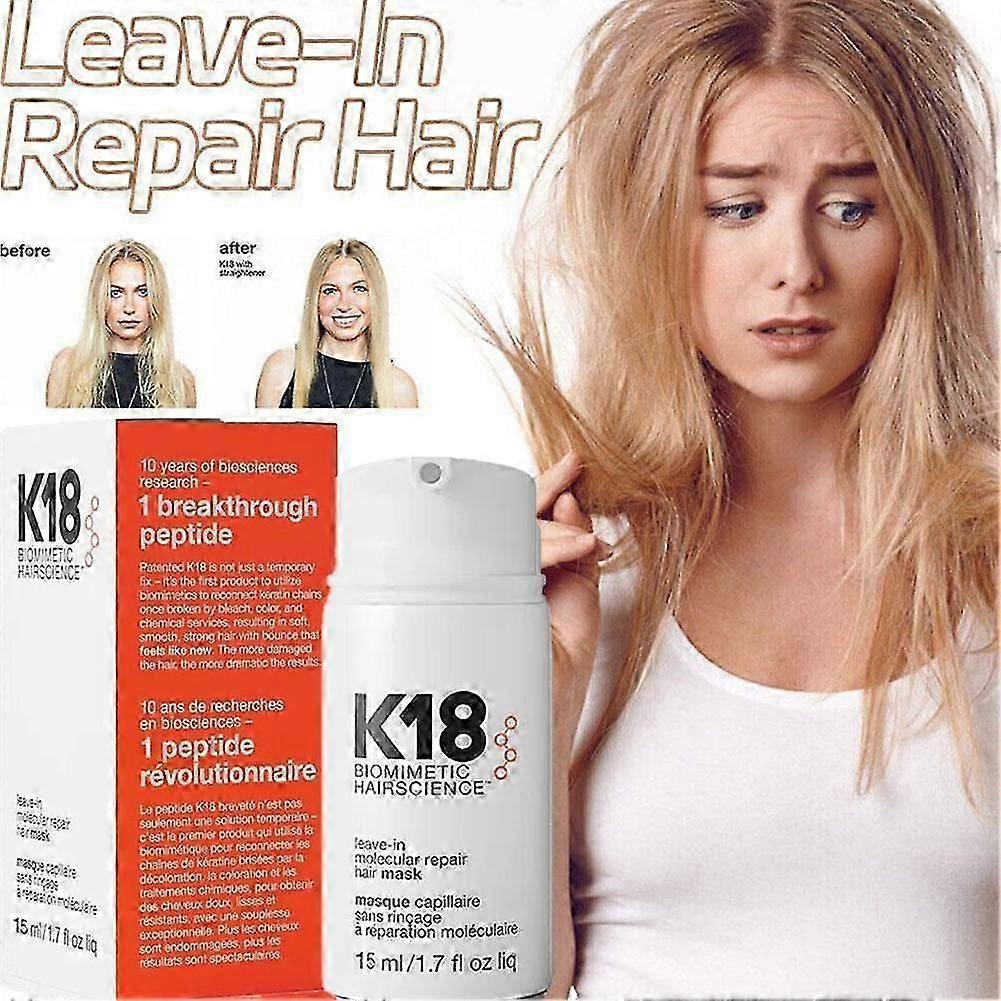 K18 Mascarilla Molecular Reparadora sin Aclarado 4 Minutos para la Restauración del Cabello Dañado