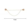 Multi-Function Magnetic Clothing Clip with Chain Metal Buttons Clip Clothes Scarf Trouser Legs Cuff Fixing Magnet Pin