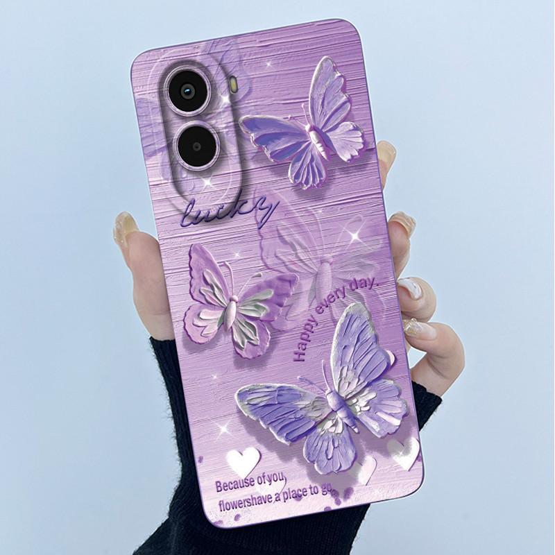 Case For Xiaomi Poco M7 4G Cute Panda Sweet Girls Cats Silicone Soft Back Cover For XiaomiPocoM7 4G Bumper Protective Casing