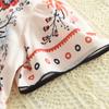 Summer Girls Ethnic Print Dress Kids Vacation Princess Dress For Beach Holiday Wear