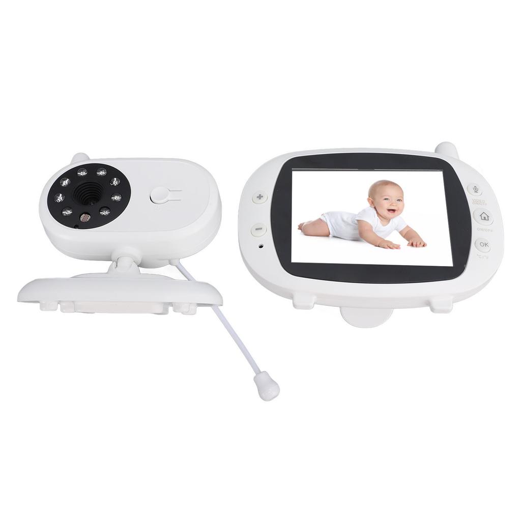 BM850 Baby Video Camera Wireless 2 Way Talk Night Vision 3.5in IPS Screen Night Light Zoom Video Baby Accessory