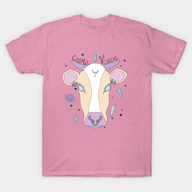 T Shirt Women Cosmic Cow Harajuku Print Kawaii Tshirt Summer Short Sleeve Female T-Shirt Top Tee