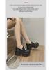 Women's 2025 Spring Thick-soled Slip-on Loafers with Inner Height Boost and Small Platform