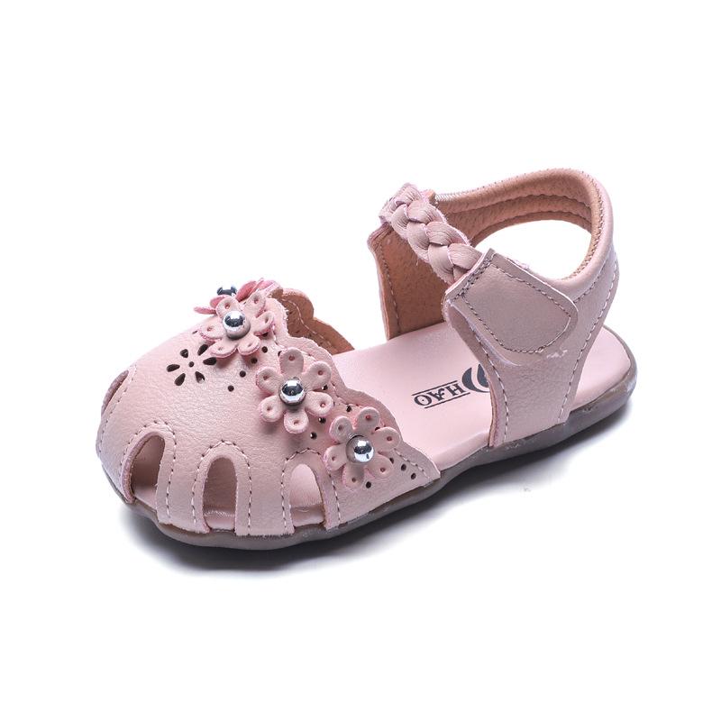 Summer 2024 Baby Girls' Princess Sandals - Hollow Toe Toddler Shoes