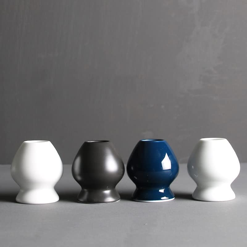 Ceramic tea whisk holder for straightening and resting tea small mini size whisks, size, (4)