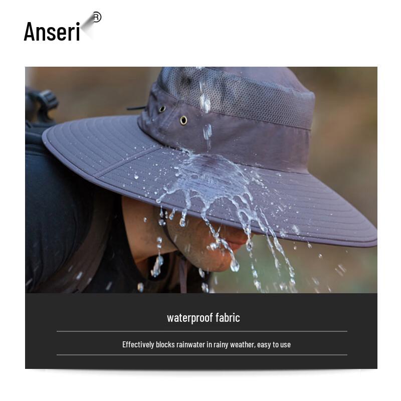 Unisex Faltbarer Atmungsaktiver Outdoor-Sonnenhut mit Breiter Krempe