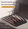 Beech Wood Non-Slip Clothes Hanger - Solid Wood, No-Trace Design for Household and Adult Clothing Stores