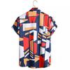 Summer Printed Shirt Men's Casual Shirt Short Sleeved Top