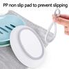 Soap Dish with Drain Spout Integrated Drainage Design Bar Soap Holder Soap Box Soap Case Holder for Bathroom & Kitchen
