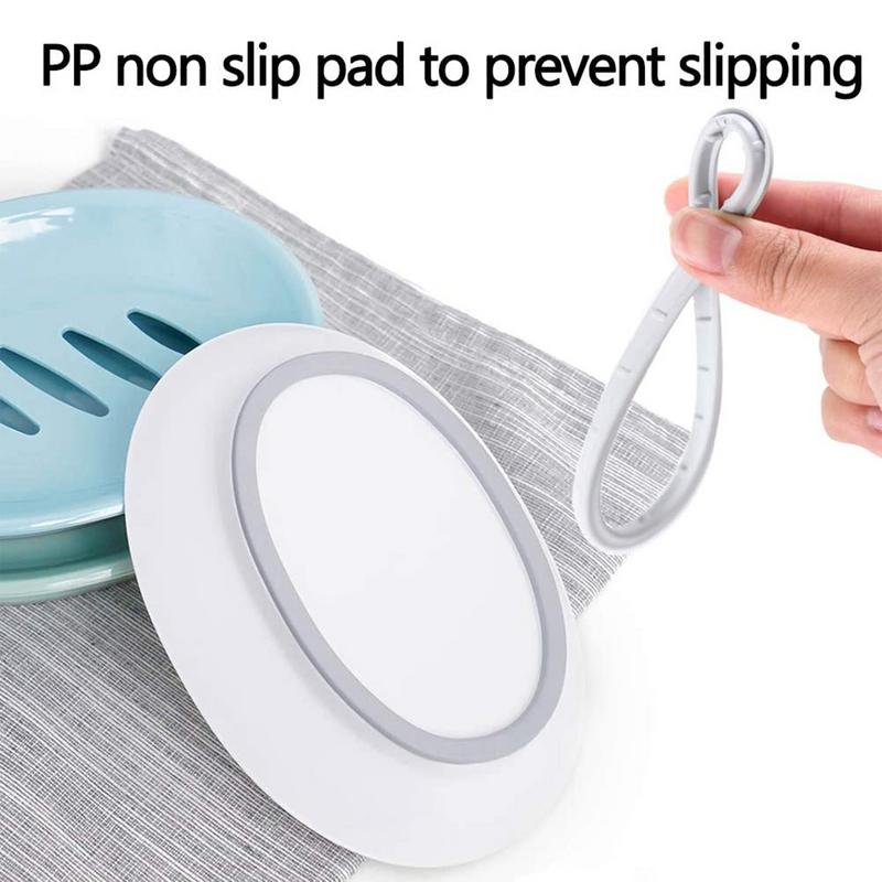 Soap Dish with Drain Spout Integrated Drainage Design Bar Soap Holder Soap Box Soap Case Holder for Bathroom & Kitchen