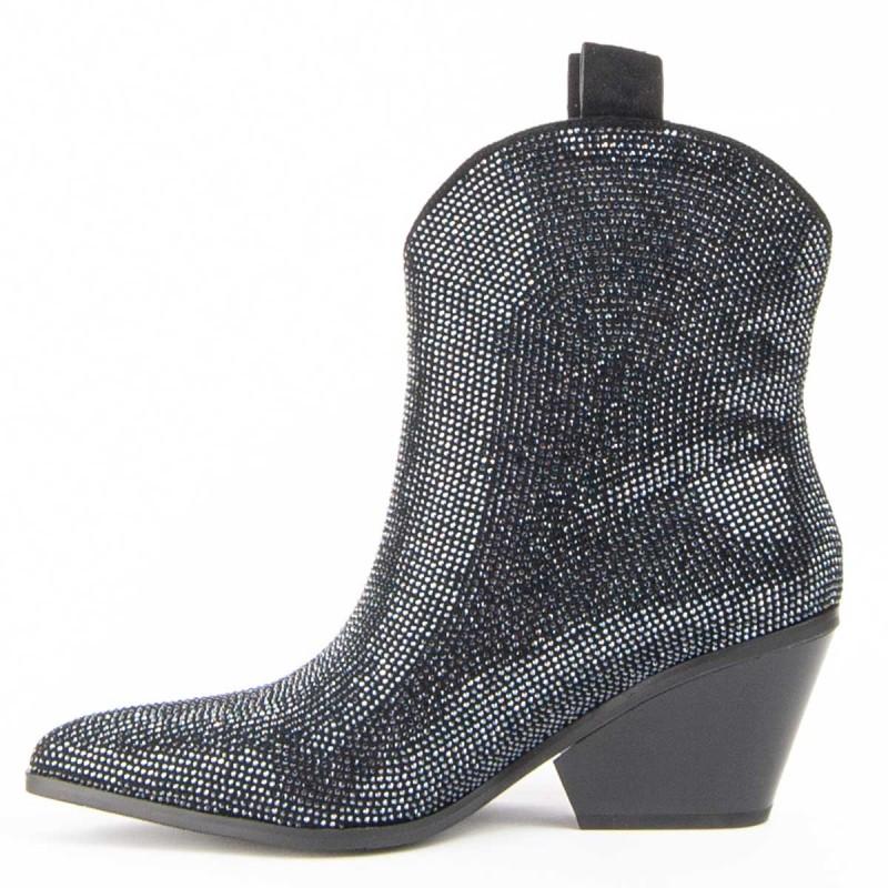 Botín Cowboy De Tacón Para Mujer.  Montevita  Botirey9  100924