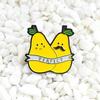 Cute Cartoon Couple Pear Hug Brooch - Trendy Love Badge