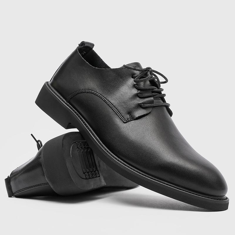 Fashion Lace-Up Men's Oxford Wedding Shoes New Arrival Male Coiffeur Flats Leather Male Outdoor Shoes Classic Formal Office Footwear
