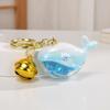 10pcs Funny Dolphin Keychain With Liquid For Car Keys Kawaii Whale House Pendant Keyring Girls Handbag Key Chains Jewelry Gifts