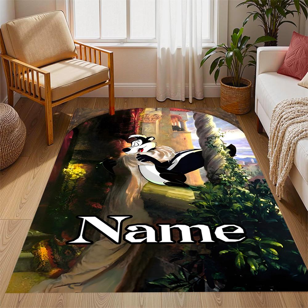 Looney Road Runner Adventure Customize Your Name Carpet Suitable for Decorate room Living Rooms Foyer Dormitory Anti-slip Rug Office home decor Spirit