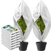Winter Plant Protection Cover Warm Tree Shrub Plant Protecting Bag With Drawstring Zipper Non-Woven Fabric Plant Against Cold
