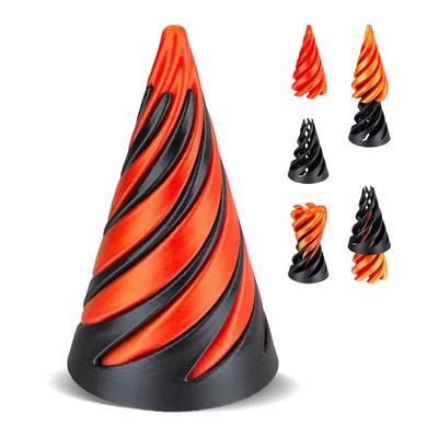 3D tištěná spirálová kuželová hračka, nemožná pyramida, průchozí socha, úleva od stresu, mini vírová nit, iluze, stolní hračka