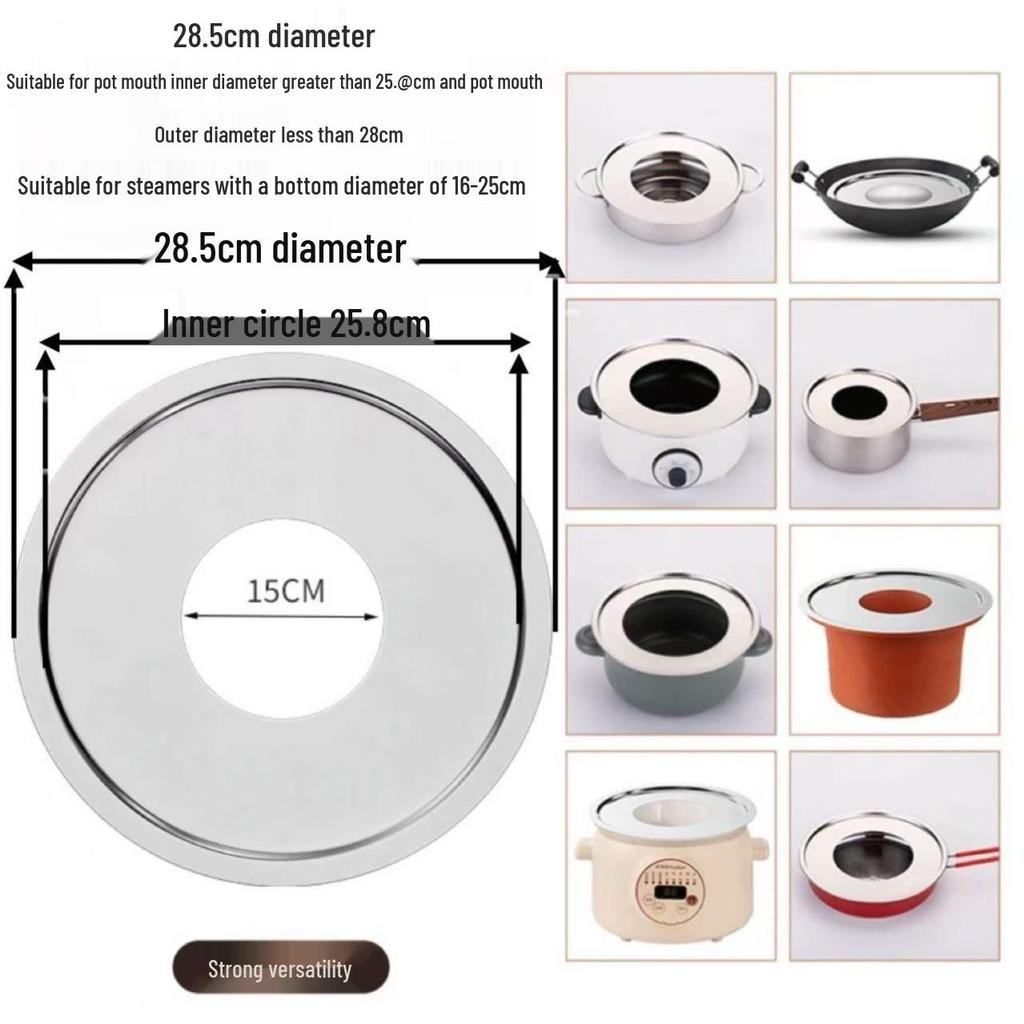 Bamboo Steamer Thickened Steaming Sheet for Wok, Milk Pot, Casserole, and Soup Pot
