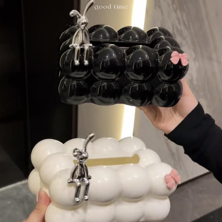 Europejski Pudełko na Chusteczki Marshmallow do Dekoracji Salonu