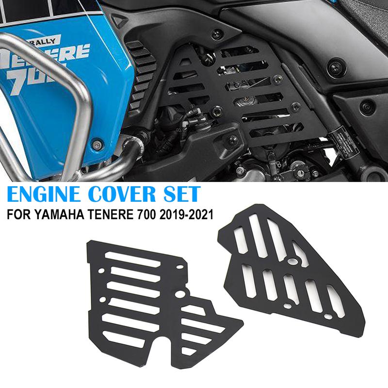 For Yamaha Tenere 700 2019 - 2021 NEW Motorcycle Accessories Engine Guard Cover Protector Crap Flap Set Tenere700 XTZ700 2020